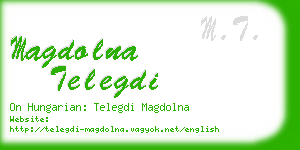 magdolna telegdi business card